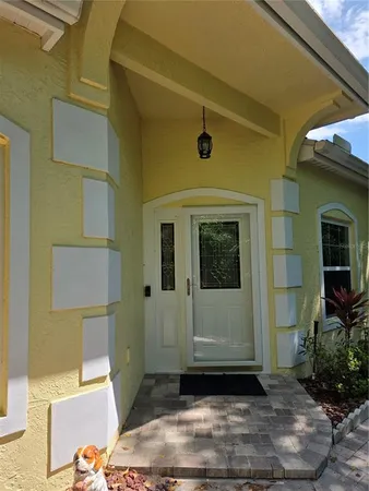 a front view of a house