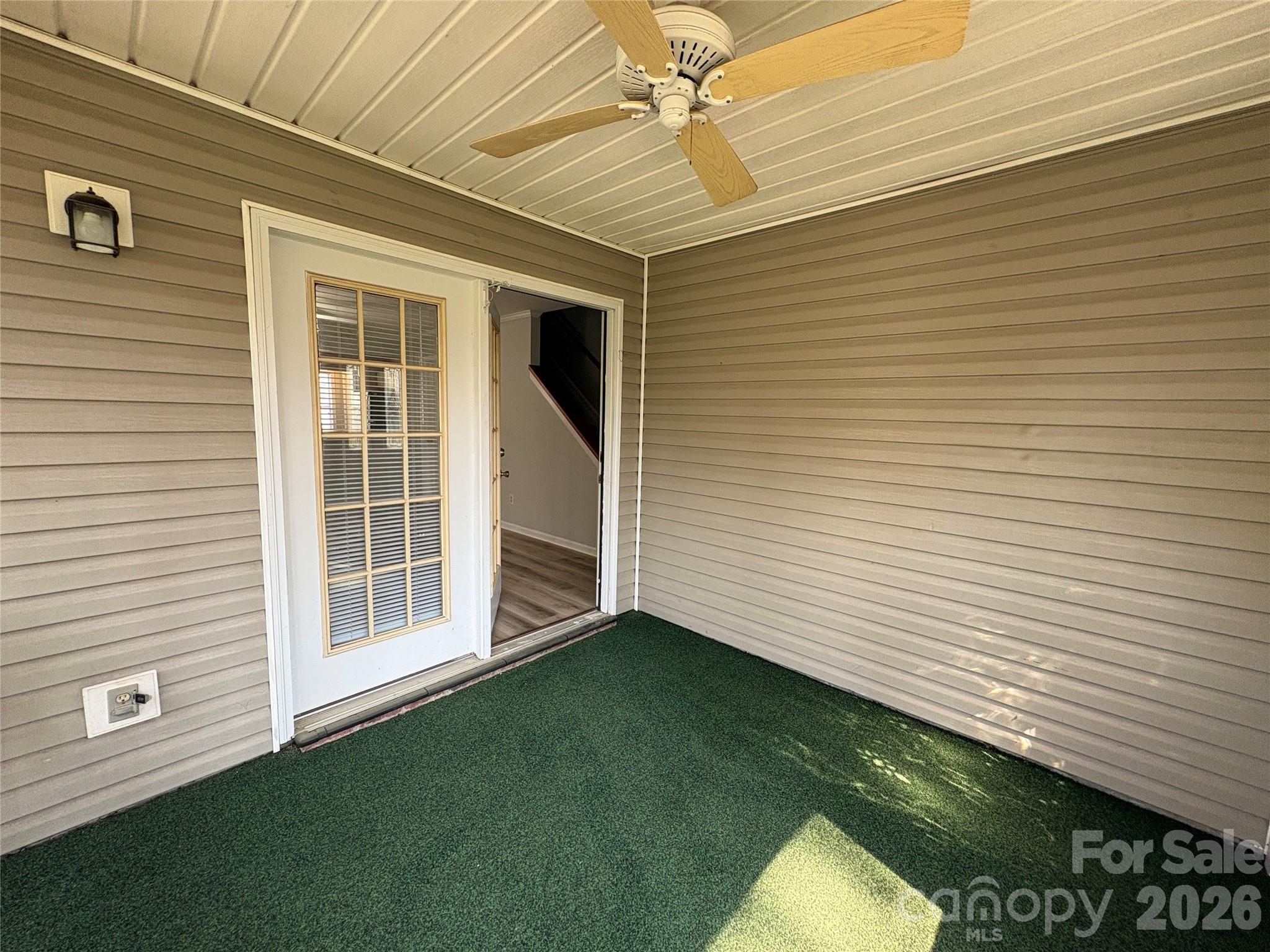 6725 Bevington Ridge Road, Unit A/B Charlotte, NC 28277 - Photo 46 of 48 a view of a backyard with hardwood