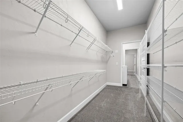 a view of a walk in closet