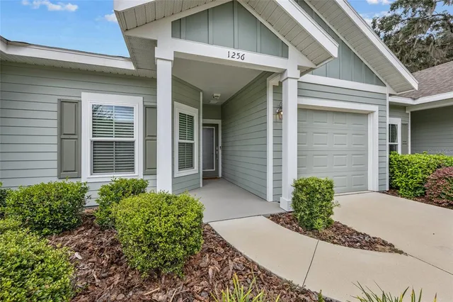 a house with a outdoor space