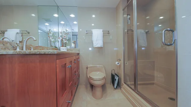 a view of an ocean and beach