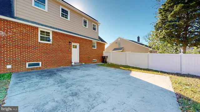 a backyard of a house