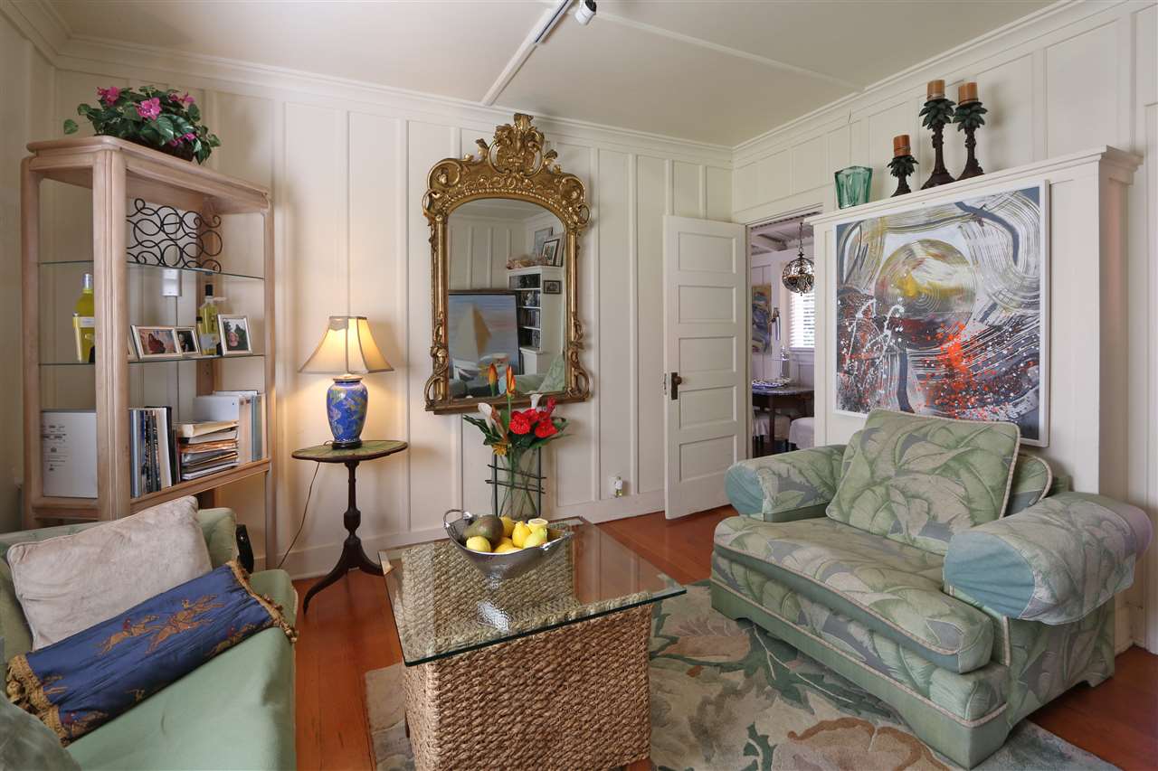 5231 Lower Kula Road Kula, HI 96790 - Photo 25 of 29 a living room with furniture and wooden floor