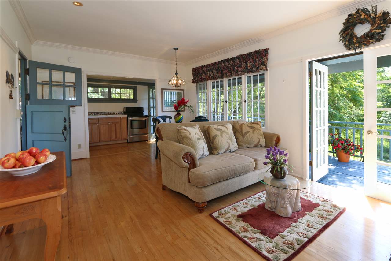 5231 Lower Kula Road Kula, HI 96790 - Photo 6 of 29 a living room with furniture and a large window