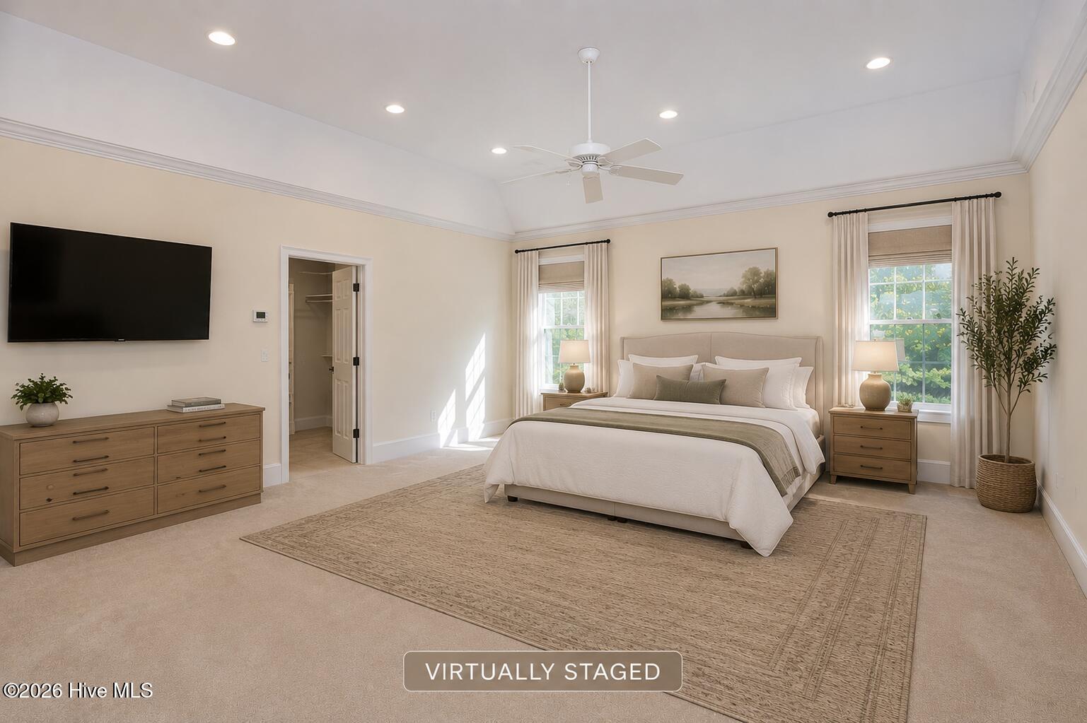 680 North Bethesda Road Southern Pines, NC 28387 - Photo 27 of 51 Primary bedroom virtually staged