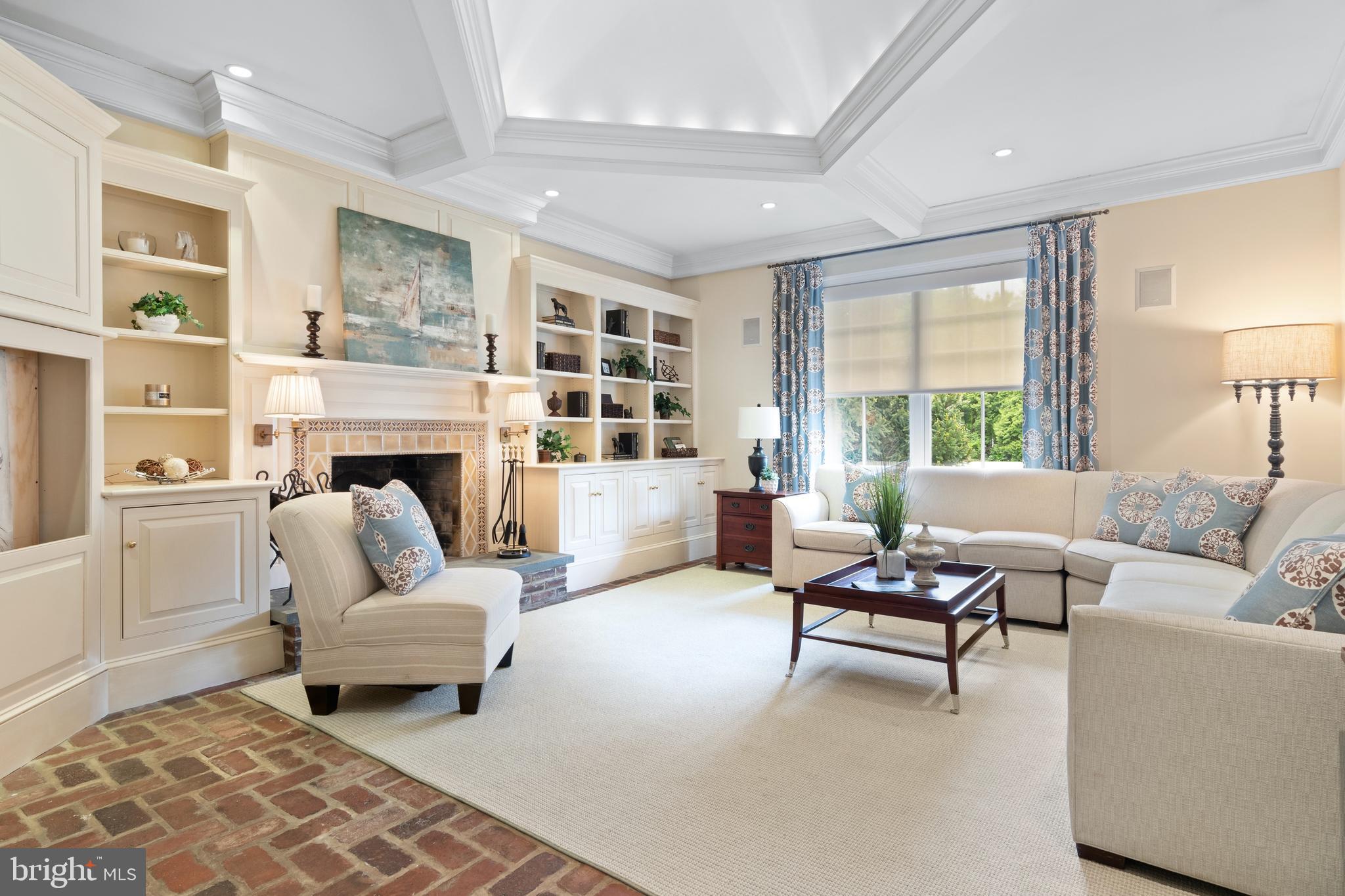 512 Dorset Road Devon, PA 19333 - Photo 34 of 48 a living room with furniture and a fireplace