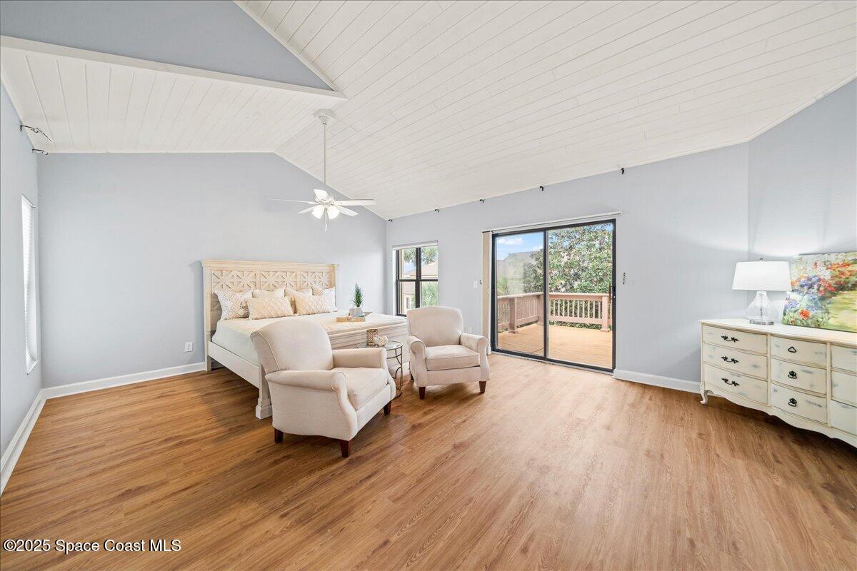 208 The Road, Unit C2 Melbourne Beach, FL 32951 - Photo 18 of 65 Primary Bedroom w/balcony