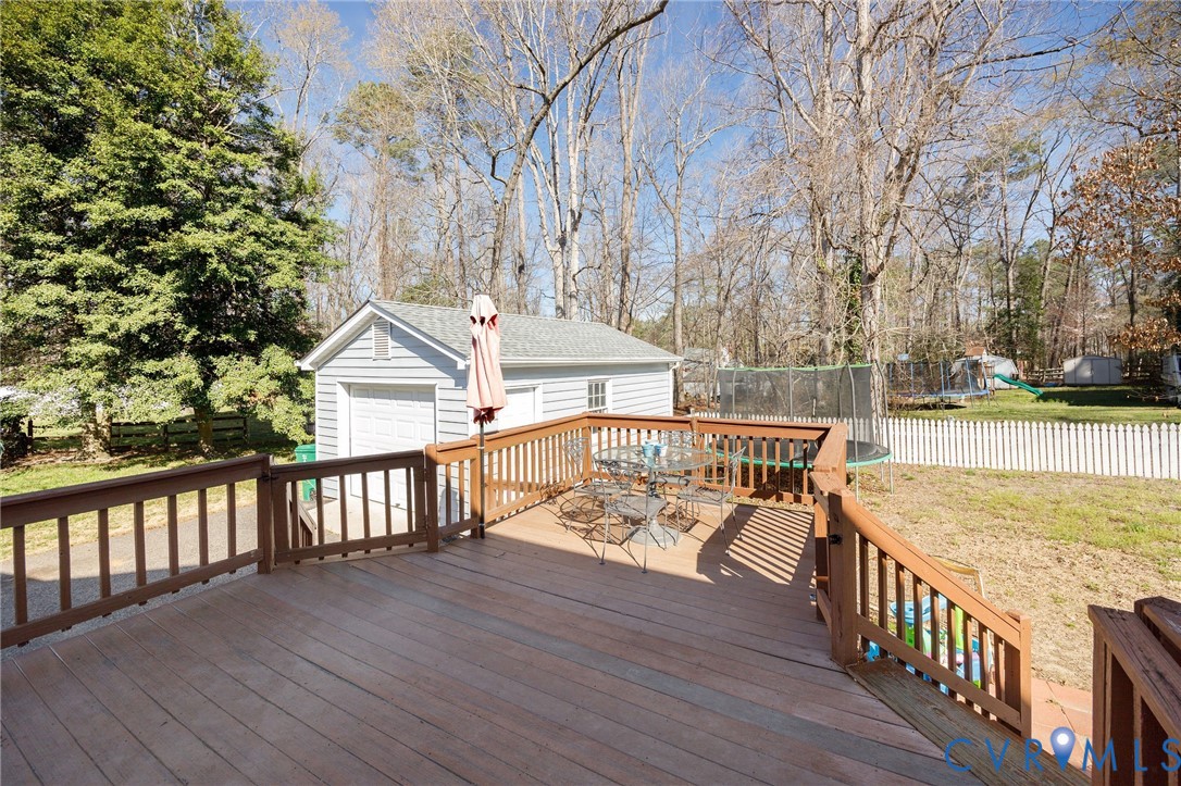 10400 Hamlin Drive Chester, VA 23831 - Photo 41 of 46 a view of deck with mountain view and wooden floor