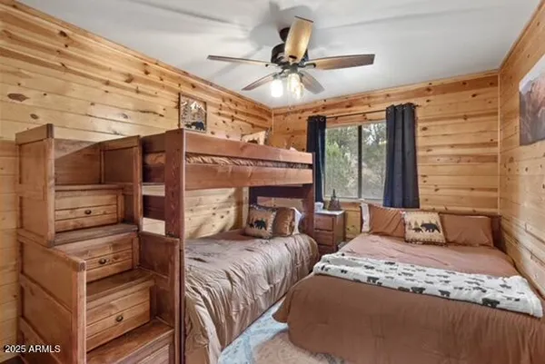 a view of a house with a large window