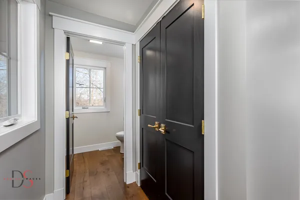 a view of bathroom with a toilet