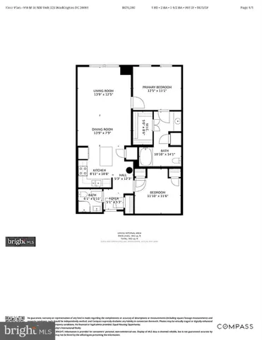 $689,900 | 910 M Street Northwest, Unit 325, Washington, DC 20001