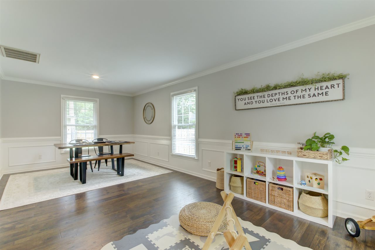 5516 Banwell Place Raleigh, NC 27613 - Photo 5 of 30 View of Open Living Room and Dining Room area - bright, multi purpose area Open Living/Dining Room Area