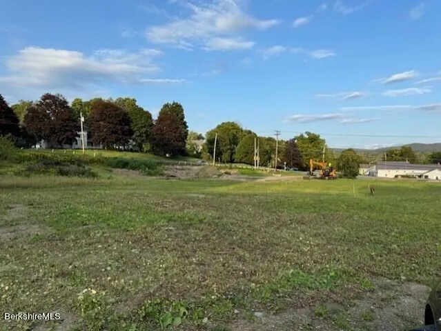 a view of a field with grass and trees