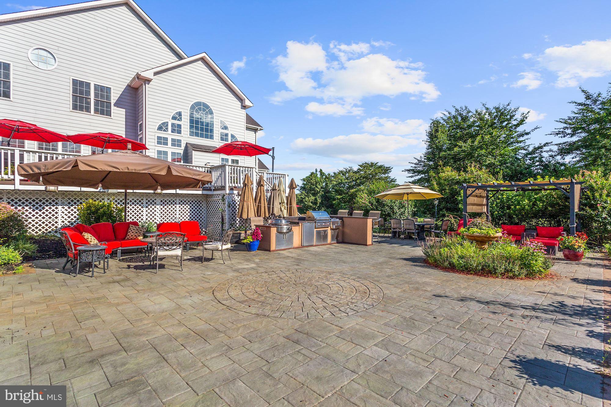 9466 Lovat Road Fulton, MD 20759 - Photo 67 of 78 Entertainer's Patio, Cook Station & Shaded Pergola