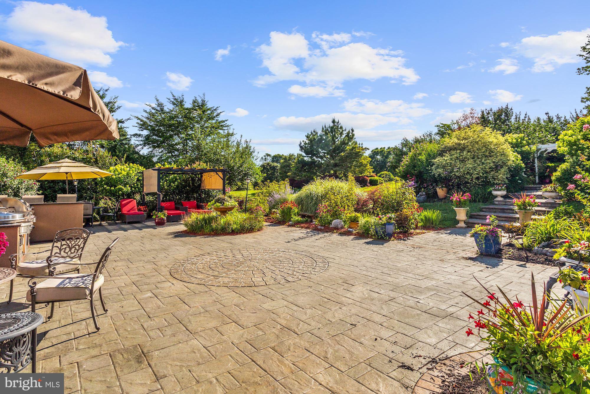 9466 Lovat Road Fulton, MD 20759 - Photo 68 of 78 Center Paver Inlay Detail & Cascading Garden Walk