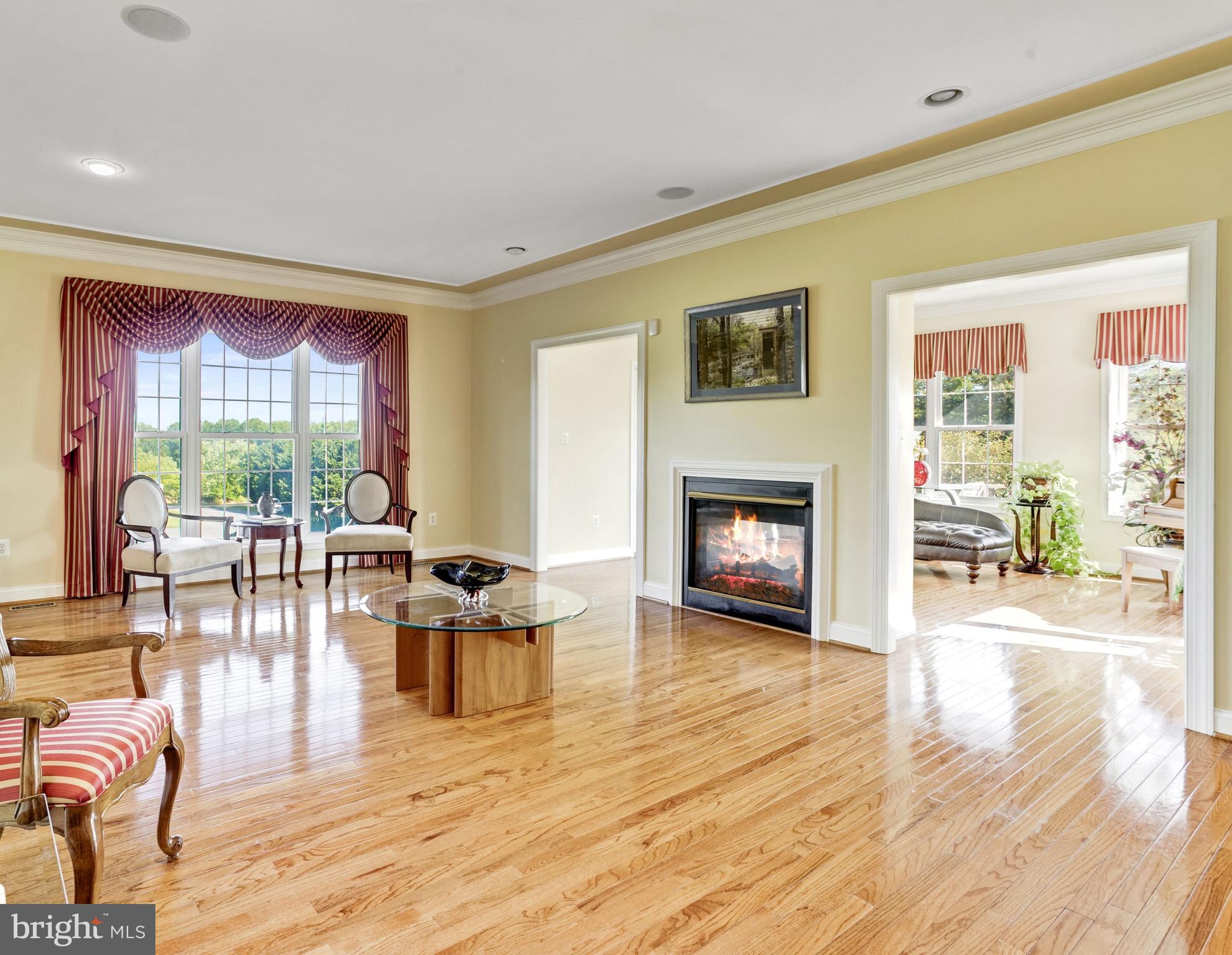 9466 Lovat Road Fulton, MD 20759 - Photo 9 of 78 Formal Living Room & Two-sided Gas Fireplace