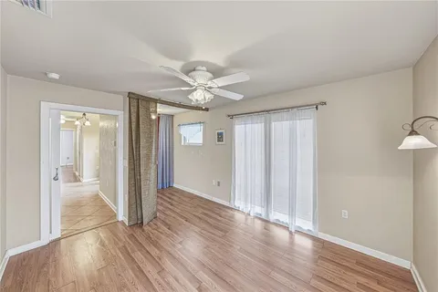 a view of porch with seating space