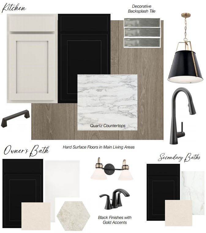 1760 Howler Way Montgomery, TX 77316 - Photo 3 of 44 Black accents throughout this home! Interior color scheme