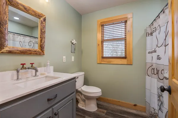 a big yard with lots of green space