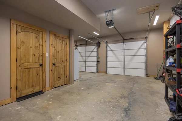 a view of a backyard with furniture