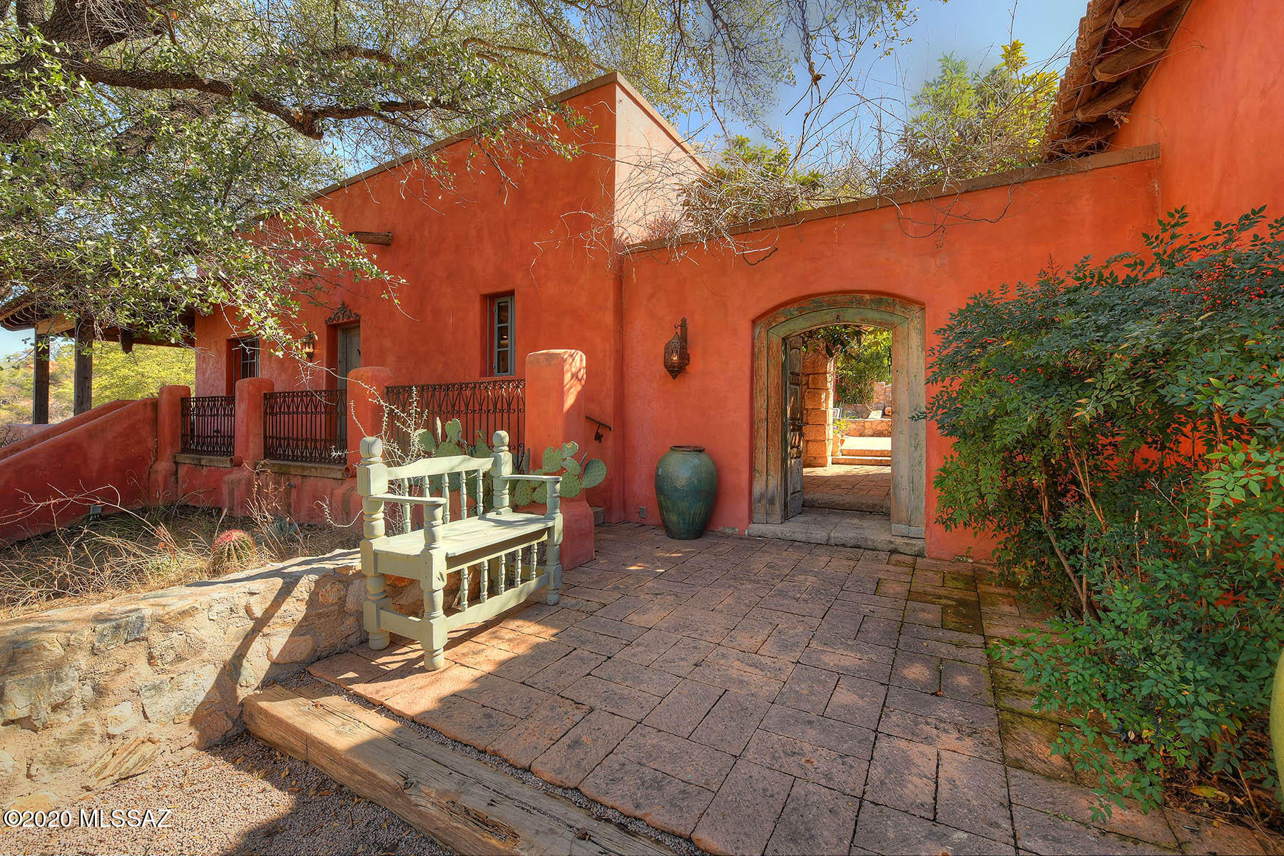 360 Harshaw Creek Road Patagonia, AZ 85624 - Photo 1 of 50 a front view of a house with a yard