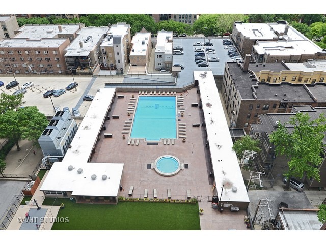 655 West Irving Park Road, Unit 1707 Chicago, IL 60613 - Photo 9 of 14 an aerial view of residential houses with outdoor space