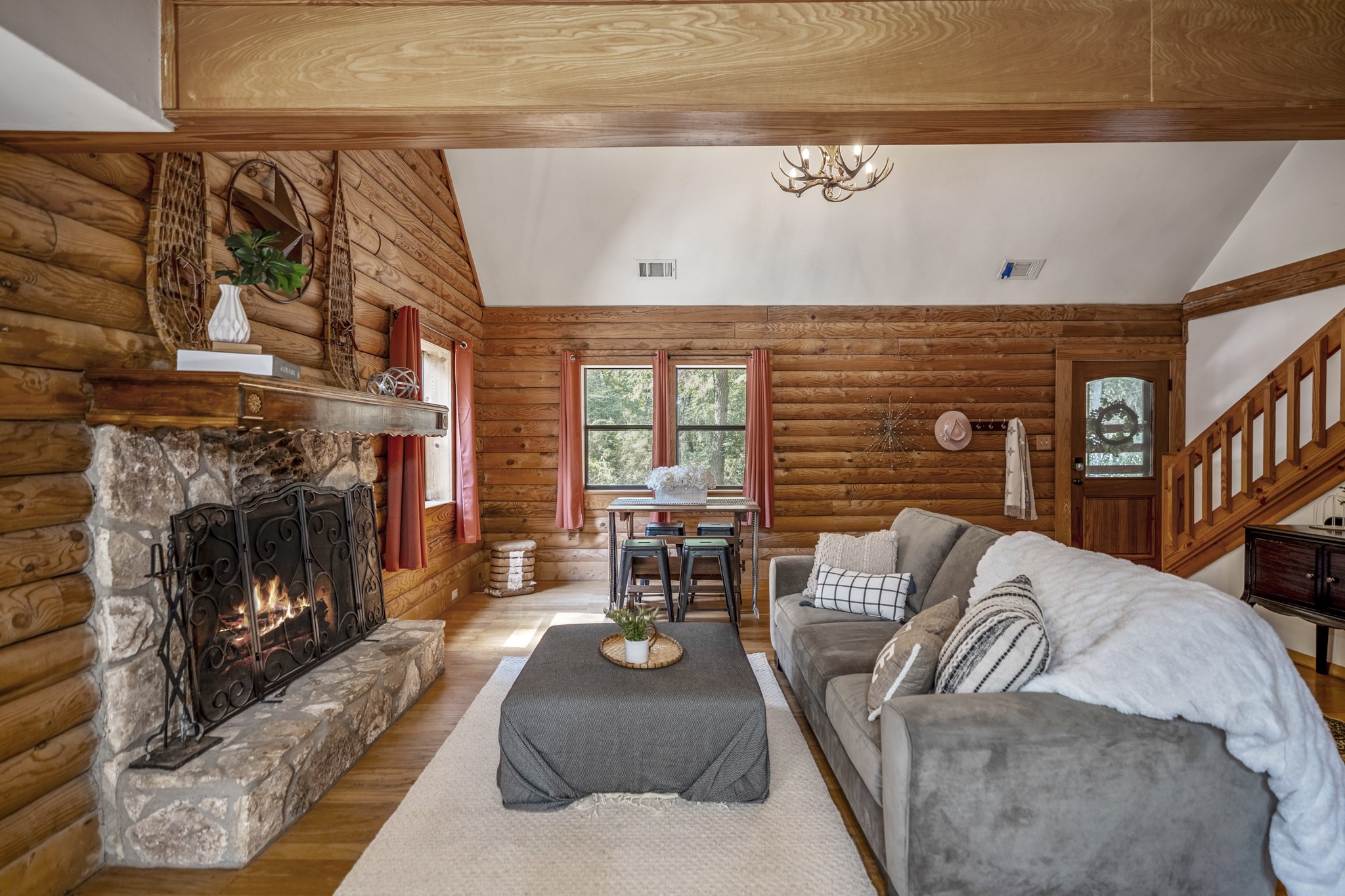 31370 Lazy Ridge Drive Waller, TX 77484 - Photo 9 of 43 a living room with furniture and a fireplace
