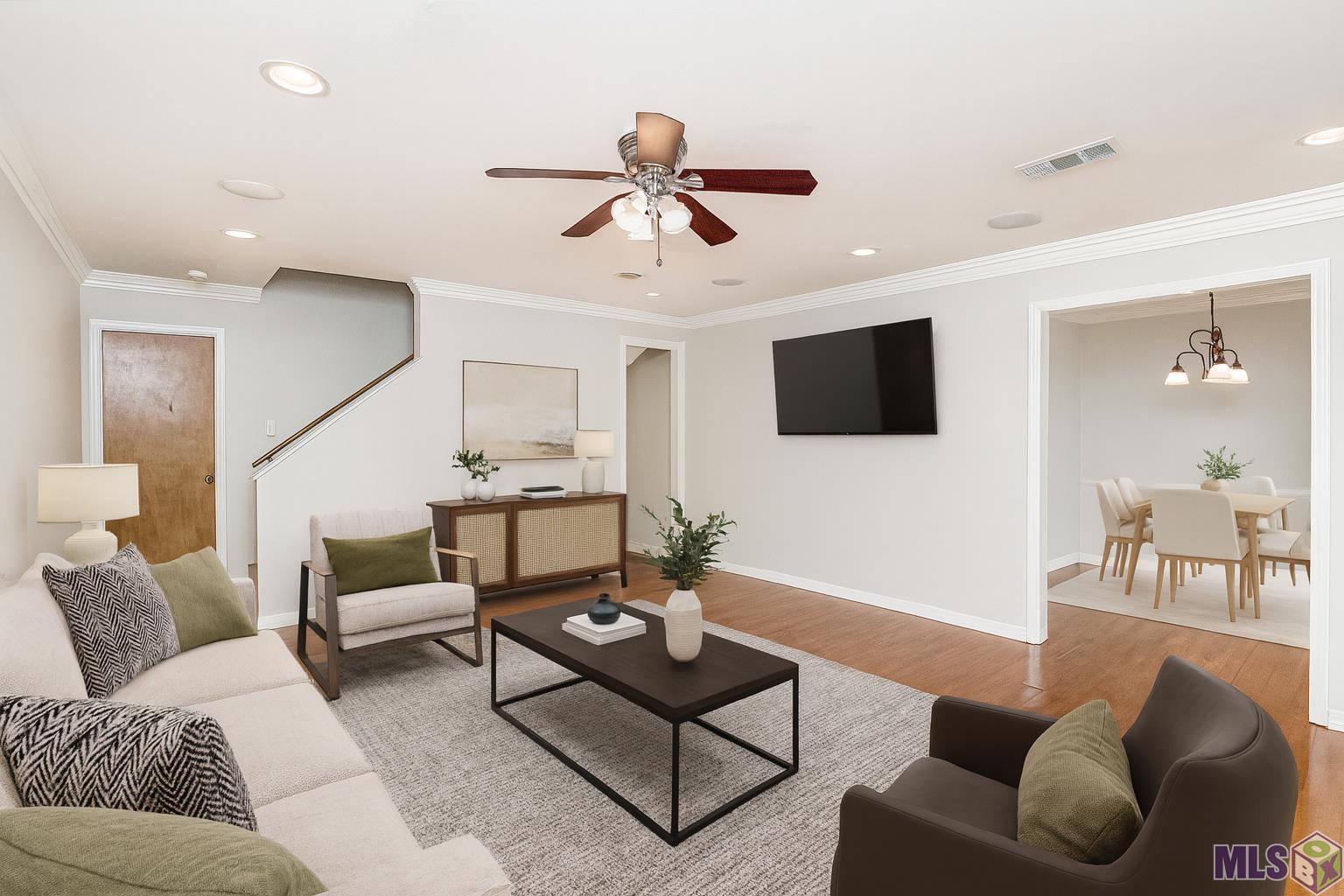 6142 Wright Drive Baton Rouge, LA 70812 - Photo 6 of 11 Living room staged