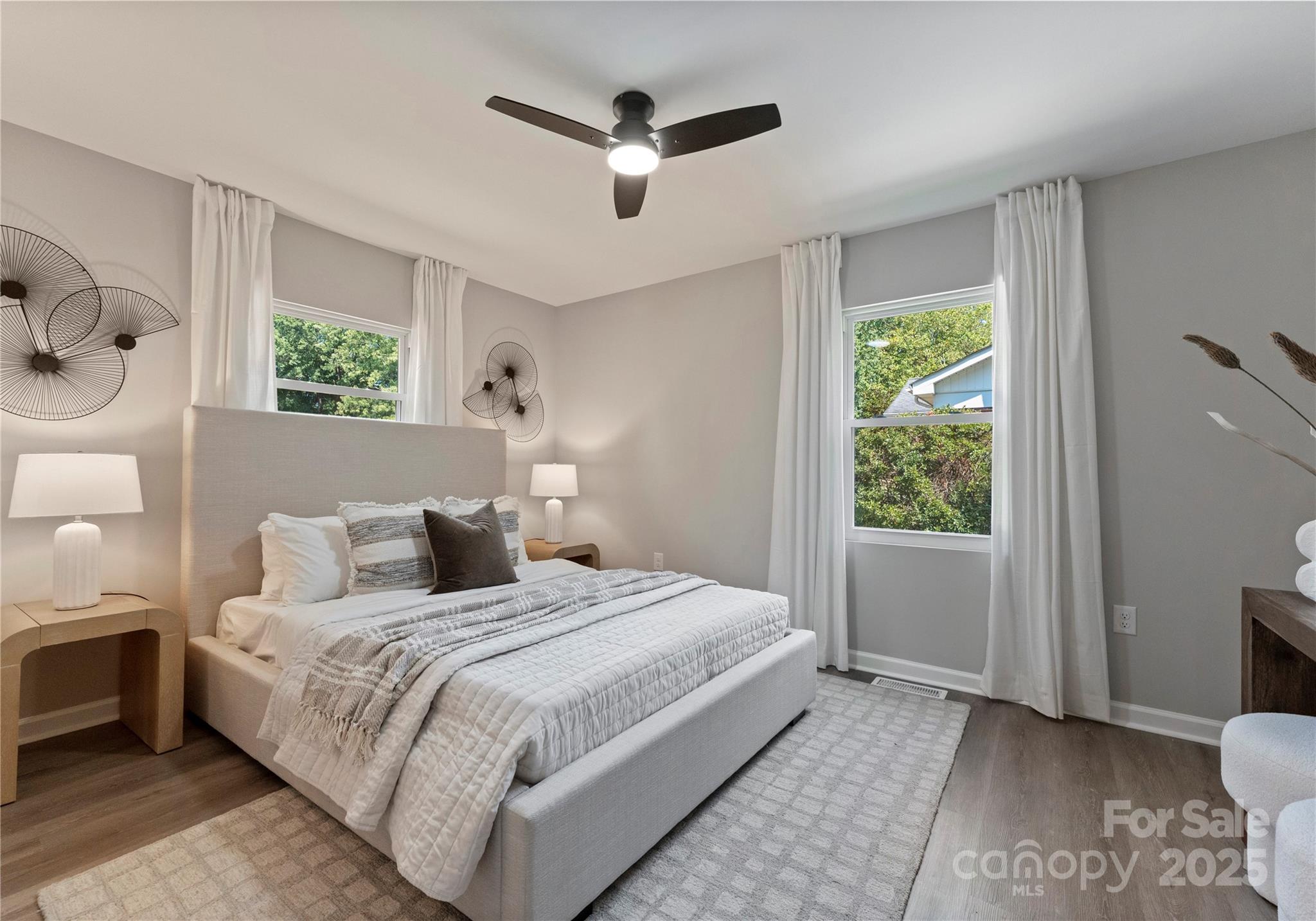 2900 Enfield Road Charlotte, NC 28205 - Photo 19 of 35 a bedroom with a bed and a window