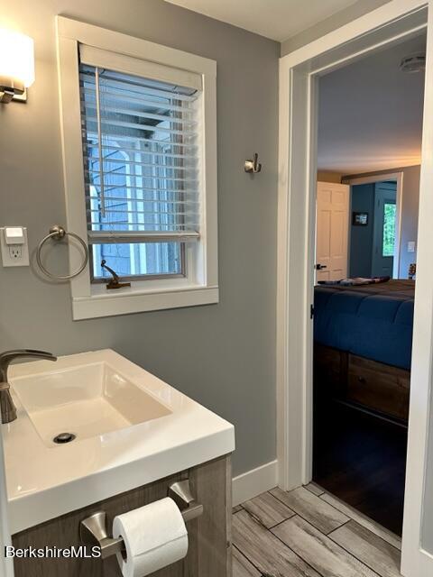 2631 Hancock Road Hancock, MA 01267 - Photo 20 of 55 a bathroom with a sink and a mirror