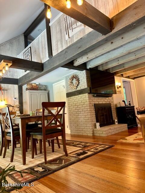 2631 Hancock Road Hancock, MA 01267 - Photo 26 of 55 a view of a patio with table and chairs with wooden floor