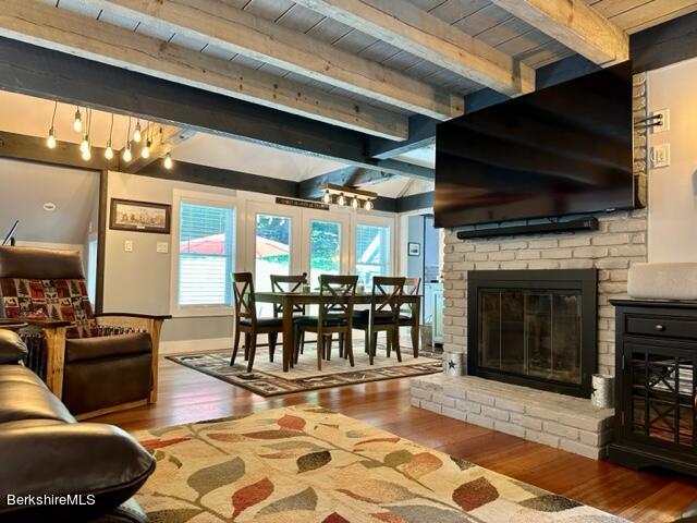 2631 Hancock Road Hancock, MA 01267 - Photo 33 of 55 a living room with furniture and a fireplace