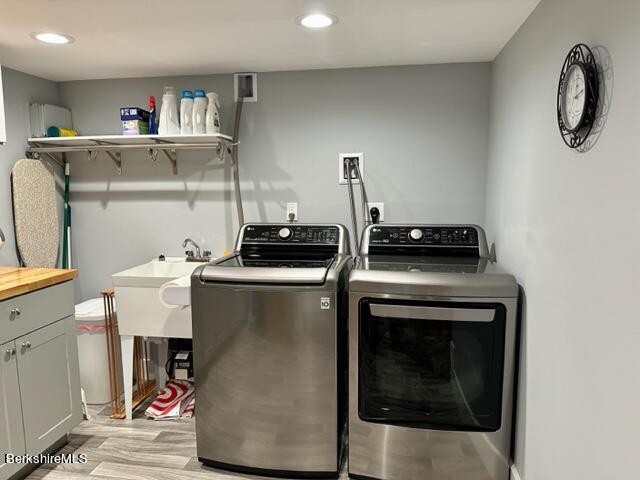 2631 Hancock Road Hancock, MA 01267 - Photo 47 of 55 a view of storage and utility room with washer and dryer