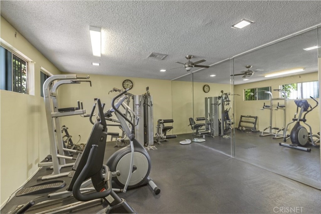 12830 Burbank Boulevard, Unit 316 Valley Village, CA 91607 - Photo 17 of 18 a view of a room with gym equipment