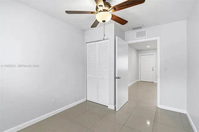 a view of an empty room