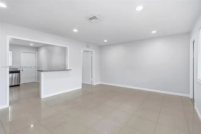 a view of an empty room