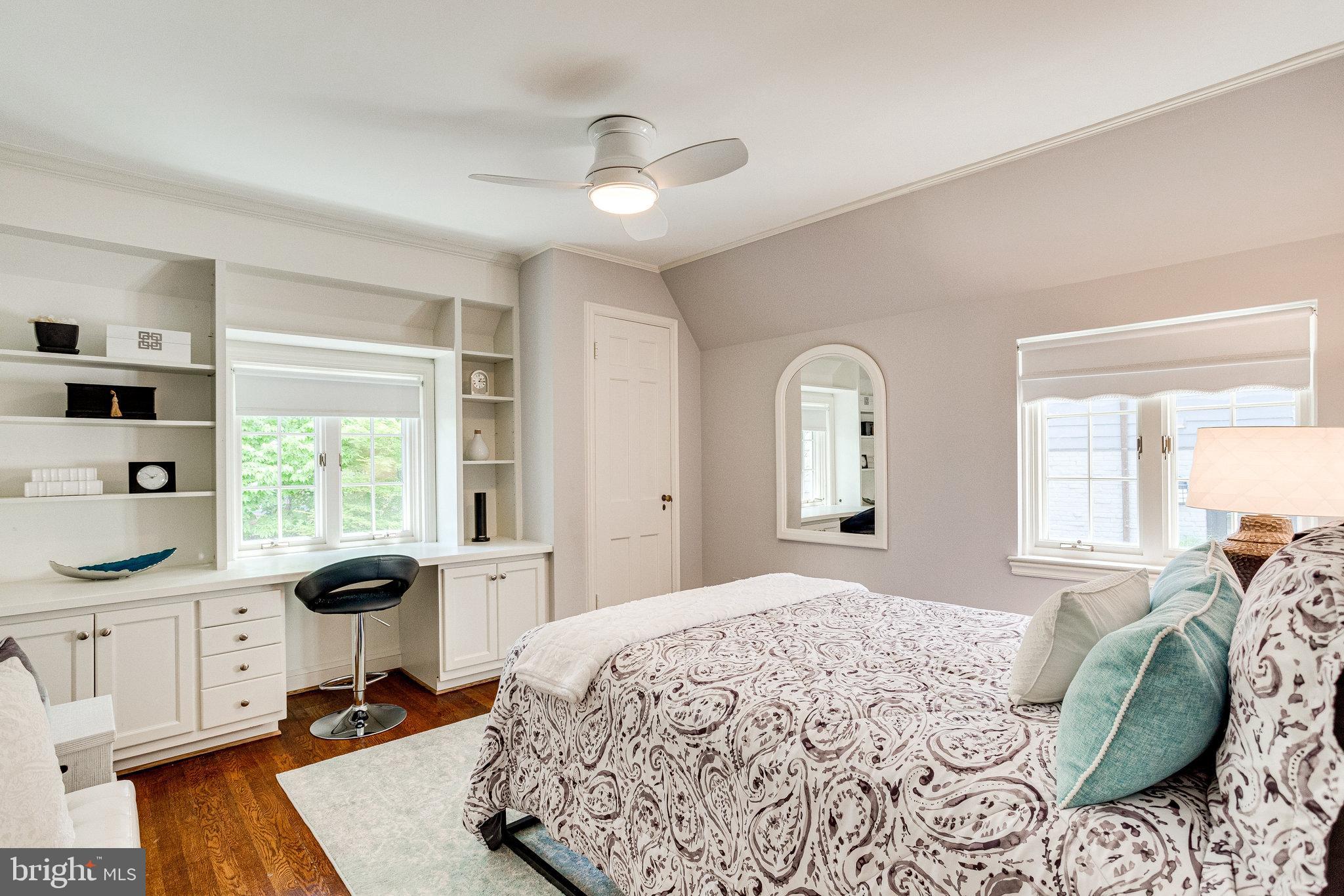 3108 Rolling Road Chevy Chase, MD 20815 - Photo 41 of 66 Bedroom 2 with built-ins