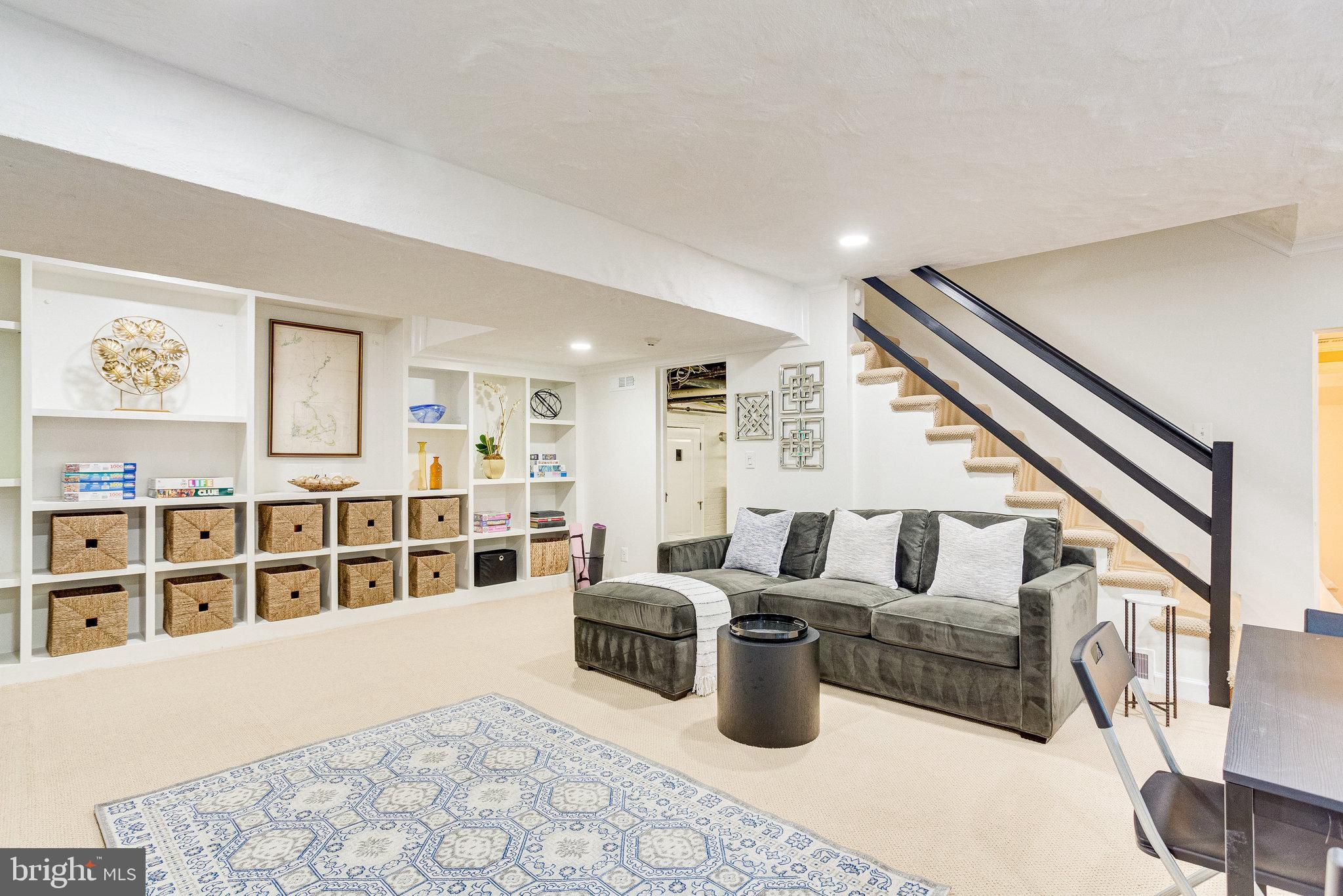 3108 Rolling Road Chevy Chase, MD 20815 - Photo 50 of 66 Basement/living area with fireplace