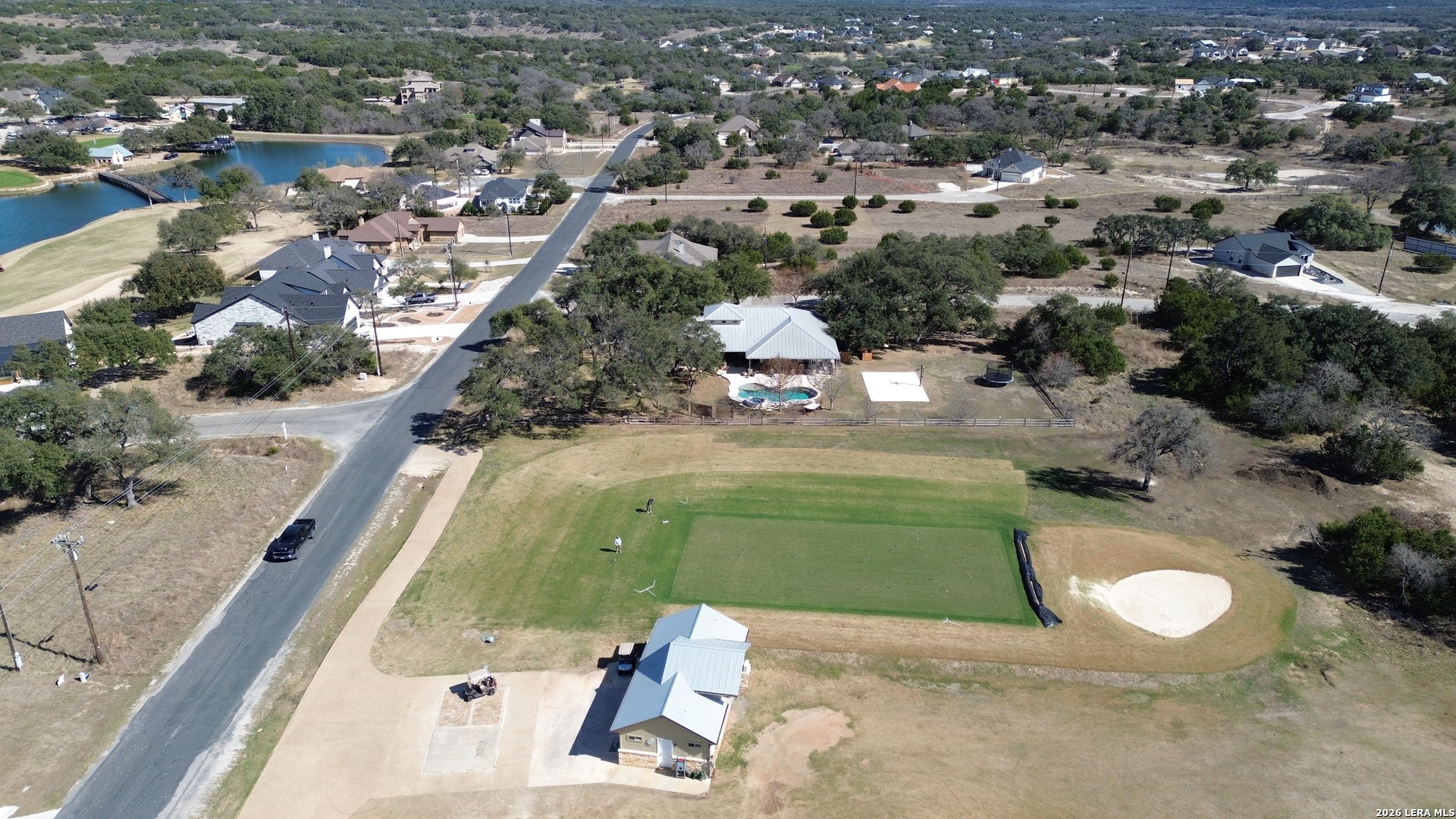 222 North Calvin Barrett Blanco, TX 78606 - Photo 13 of 33 an aerial view of a house with a yard