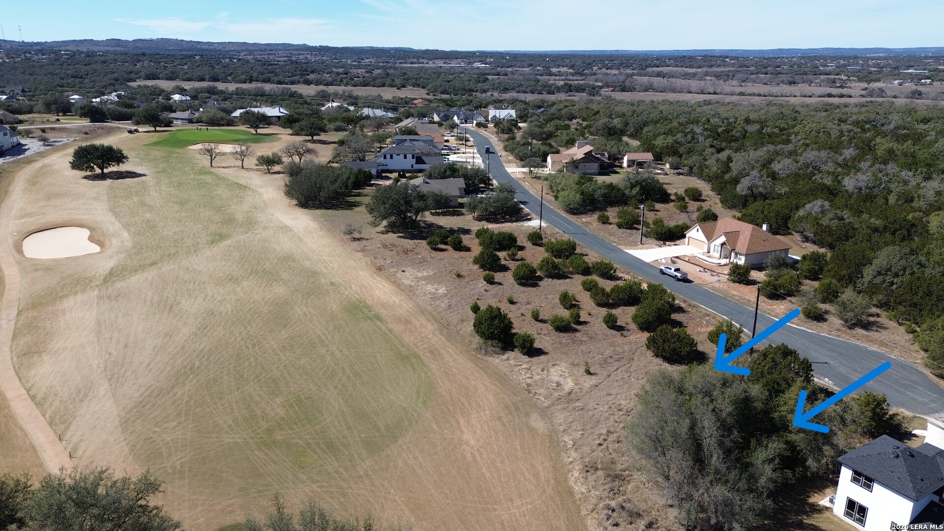 222 North Calvin Barrett Blanco, TX 78606 - Photo 18 of 33 an aerial view of a house with a yard