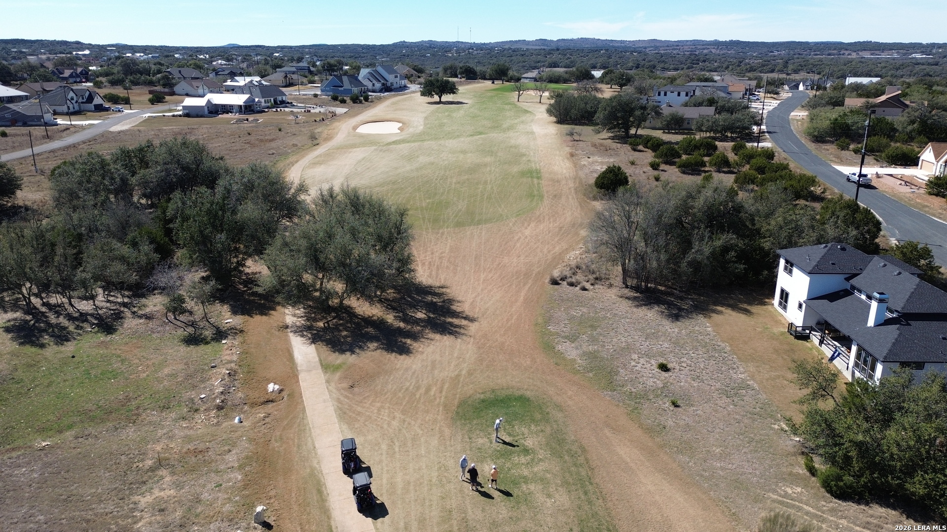 222 North Calvin Barrett Blanco, TX 78606 - Photo 20 of 33 an aerial view of residential house with outdoor space