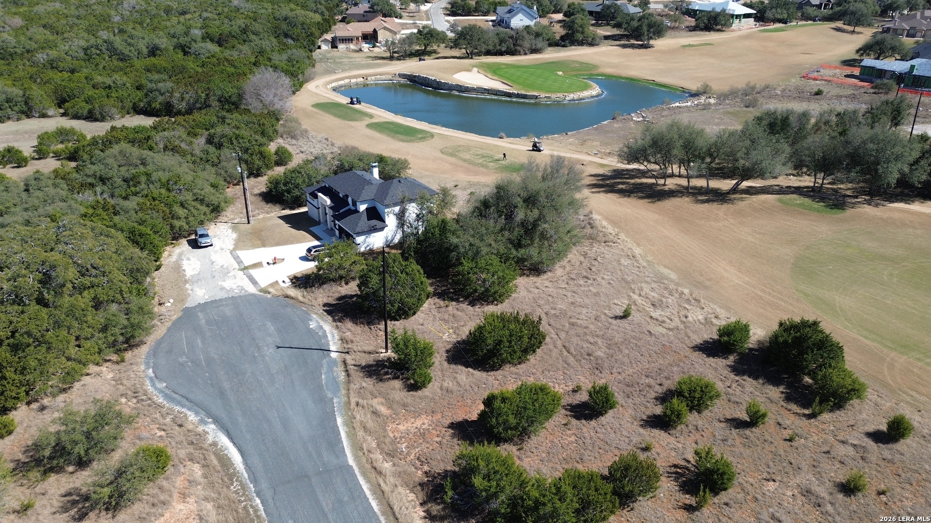 222 North Calvin Barrett Blanco, TX 78606 - Photo 29 of 33 an aerial view of a swimming pool and outdoor space