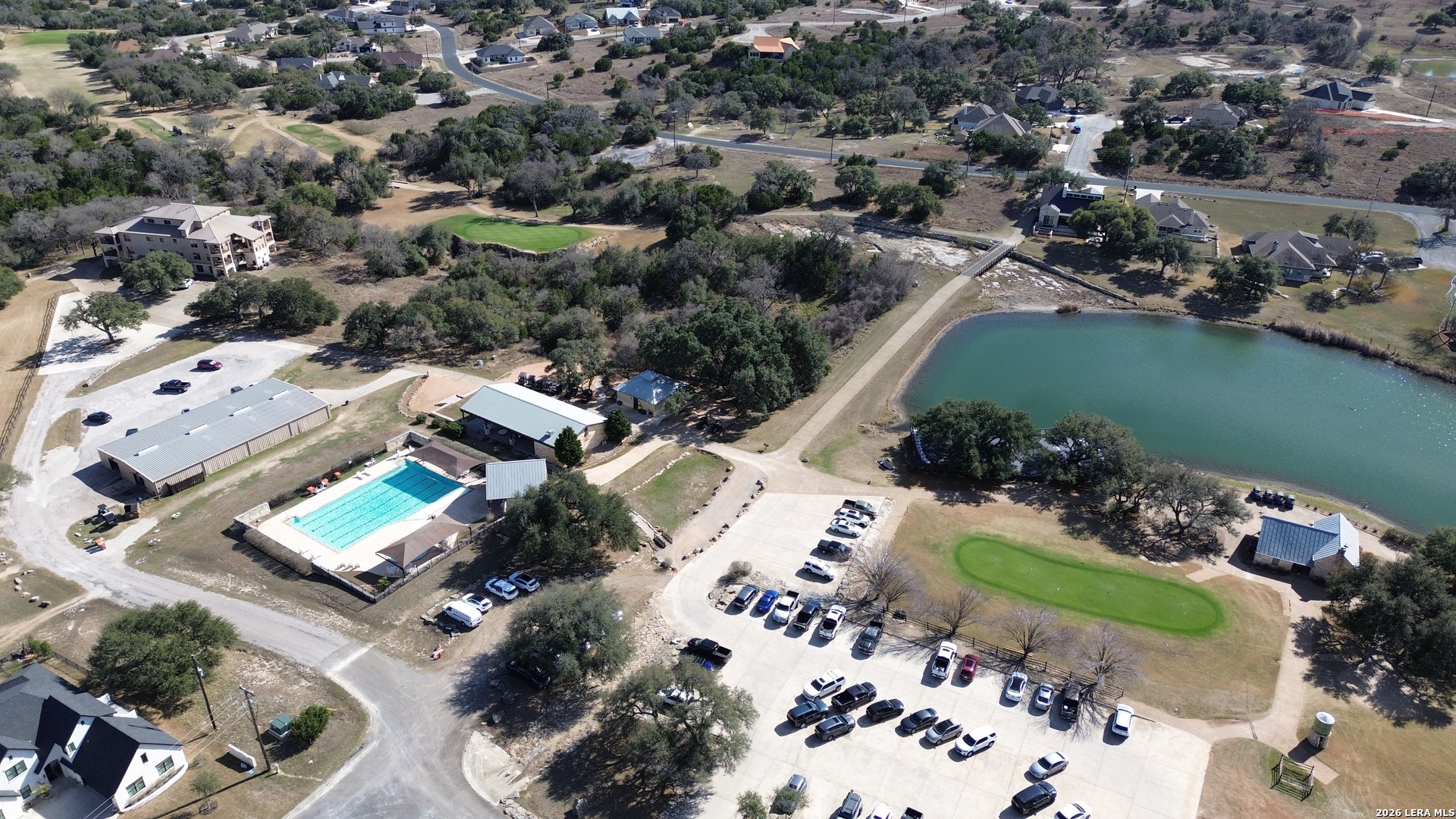 222 North Calvin Barrett Blanco, TX 78606 - Photo 7 of 33 an aerial view of a house with a garden