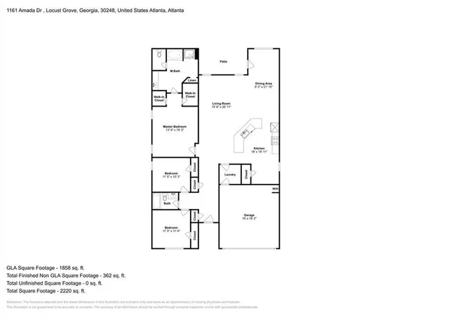 $1,925 | 1161 Amadas Drive, Locust Grove, GA 30248