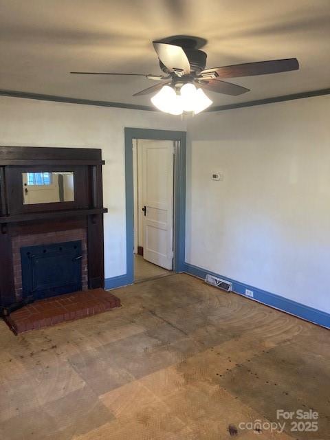 6700 Sisk-Carter Road Rockwell, NC 28138 - Photo 11 of 26 a view of an empty room with a fireplace