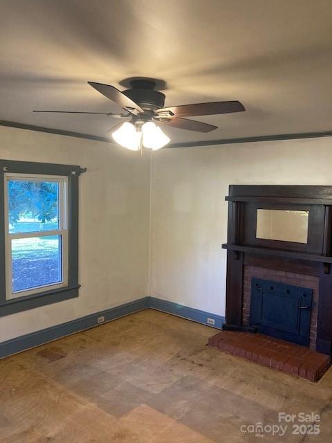 6700 Sisk-Carter Road Rockwell, NC 28138 - Photo 8 of 26 a view of an empty room with a fireplace and a window