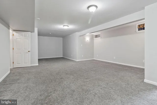 a view of an empty room