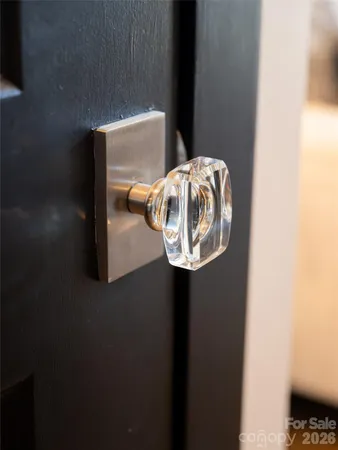 a close view of door lock