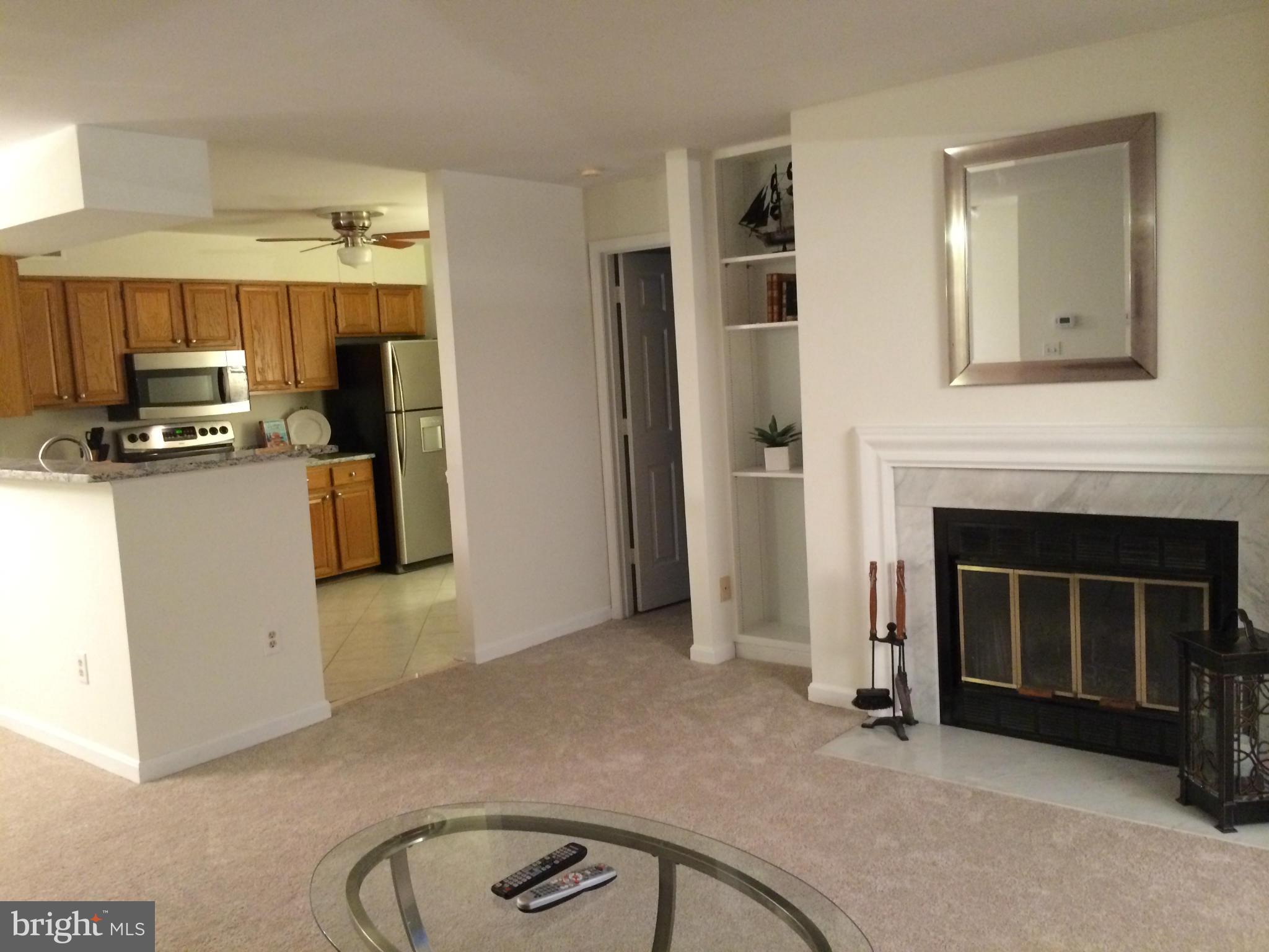 2225 Lovedale Lane, Unit F Reston, VA 20191 - Photo 10 of 14 Living Room w/fireplace