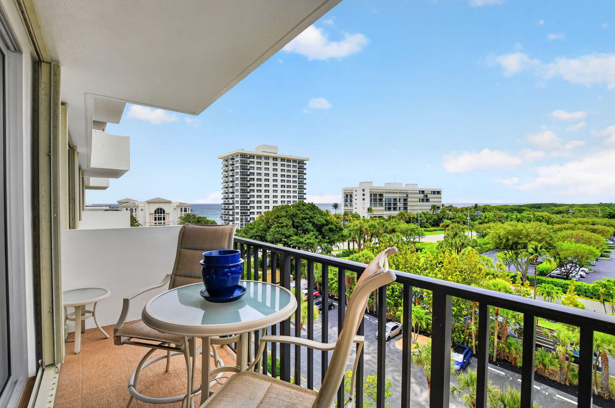 2121 North Ocean Boulevard, Unit 705E Boca Raton, FL 33431 - Photo 14 of 22 Patio - Southeast